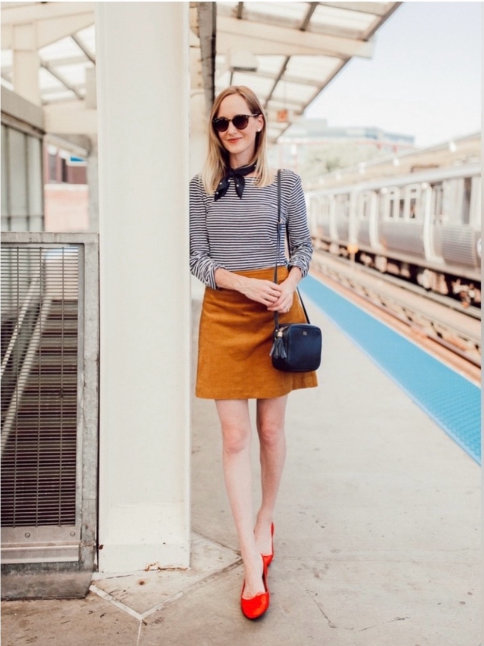 J. Crew Corduroy Mini Skirt in Warm Caramel Fine Wale